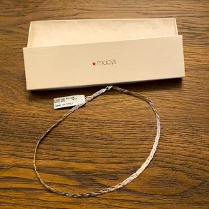 Macy’s Sterling Silver necklace. 18in. Made in Italy.